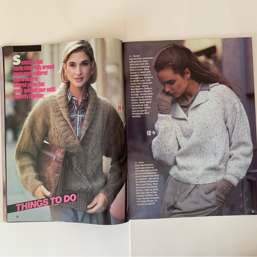 Knitting With Simplicity Magazine 30 Winning Fall Designs Full Patterns Included - Picture 8 of 17
